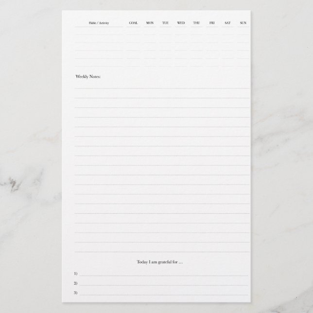 Weekly Planner Pagew (Framsida)