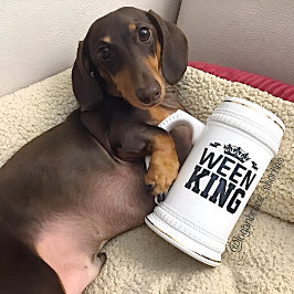 Ween Kung Dachshund Pappa Stein Mugg - Far-dagen