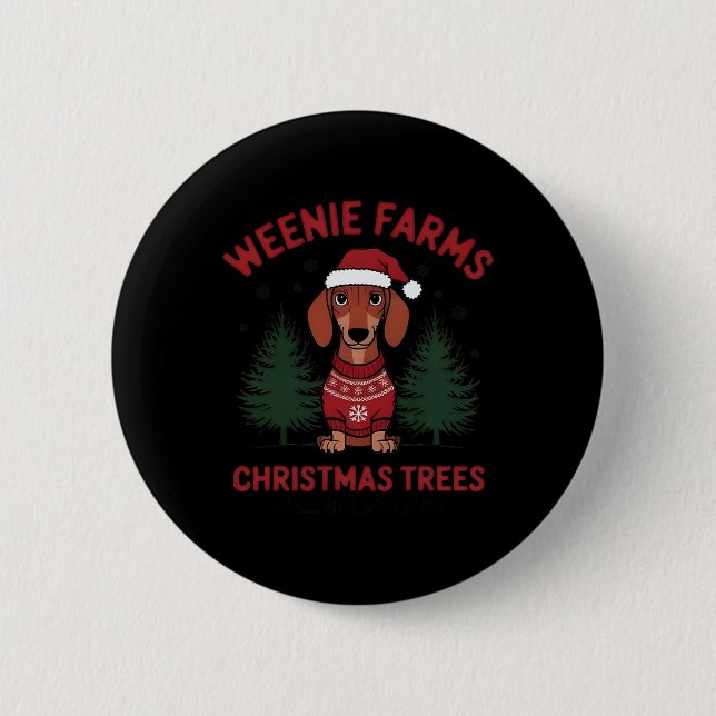 Weenie Farms Dachshund Julgranar Wiener Hund Knapp (Framsida)
