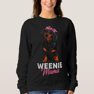 Weenie Mamma Cute Dachshund Älskare Weiner Hund T Shirt