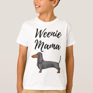 Weenie Mamma Funny Dachshund Älskare Weiner Hund G T Shirt