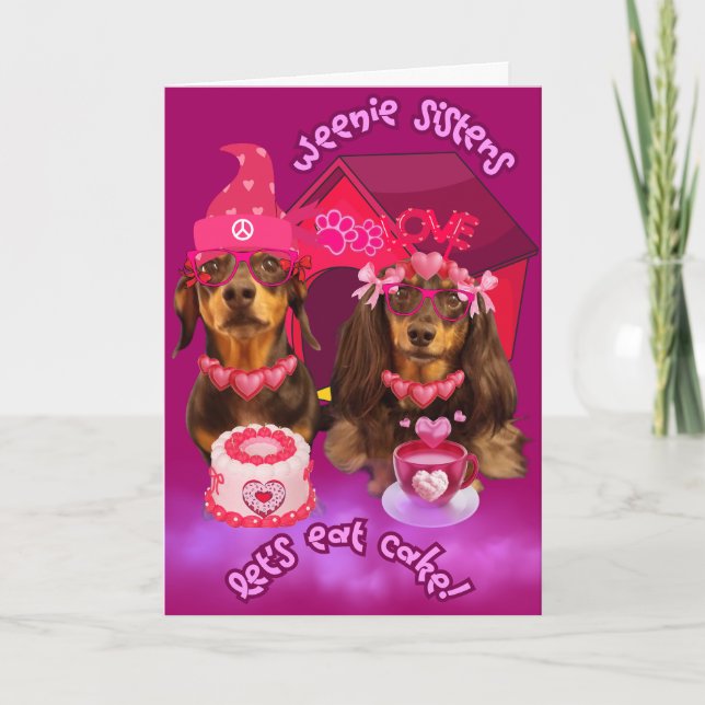 Weenie Sisters Låt oss ekummekort Kort (Framsida)