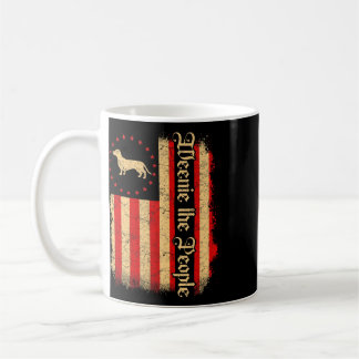 Weenie The People 4 juli Amerikansk Usa Flagga Da Kaffemugg