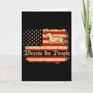 Weenie The People 4 juli Amerikansk Usa Flagga Da Kort