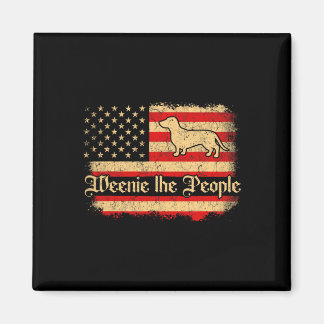 Weenie The People 4 juli Amerikansk Usa Flagga Da Magnet
