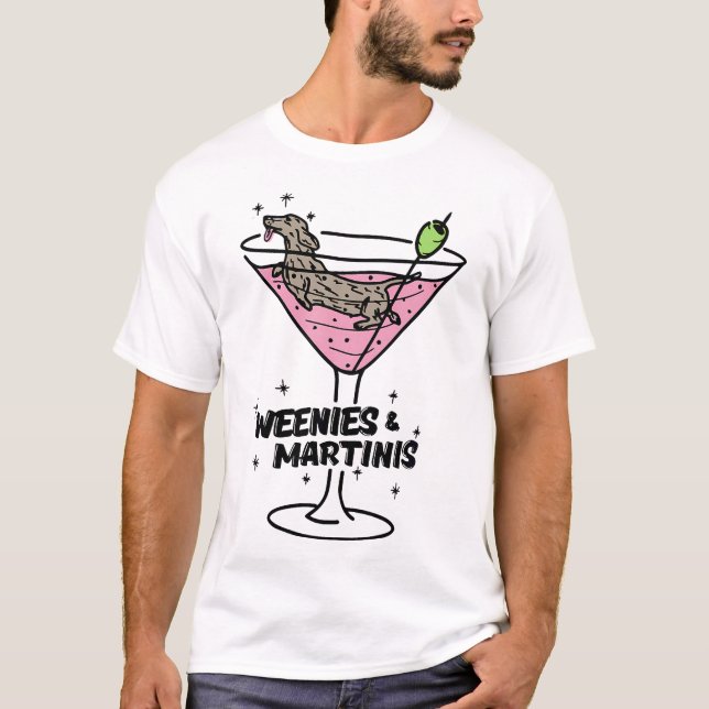 Weenies och Martinis kläder T Shirt (Framsida)