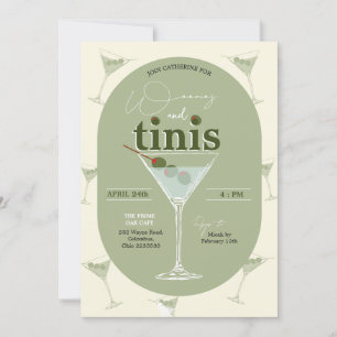 Weenies och Tinis Martini Systerbrud Inbjudan