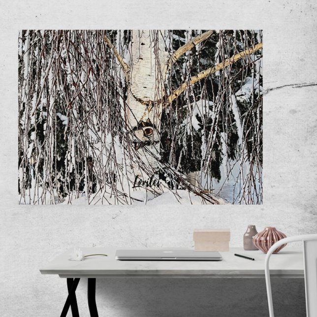 Weeping Birch Öga of Horus Canvastryck (Skapare uppladdad)
