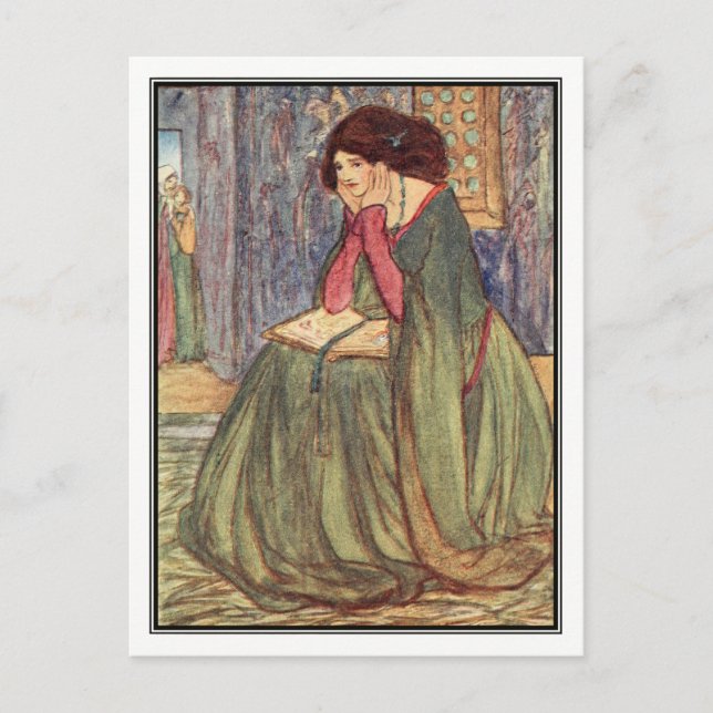 Weeping Princess av Florence Harrison Vykort (Framsida)