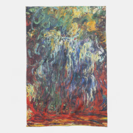 Weeping Willow at Giverny (från Claude Monet) Kökshandduk
