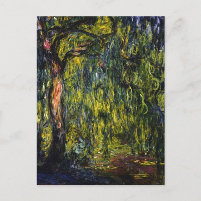 Weeping Willow av Claude Monet Postcard Vykort (Framsida)