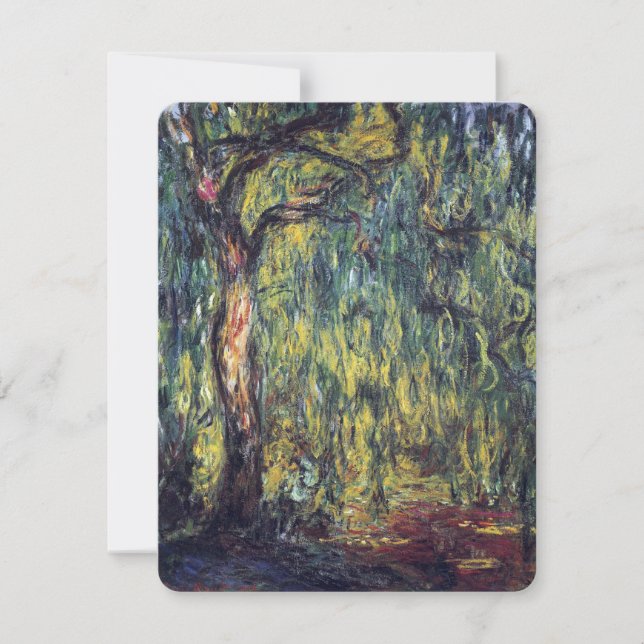 Weeping Willow av Claude Monet, Vintage Fine Art (Framsida)