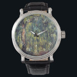 Weeping Willow av Claude Monet, Vintage Fine Art Armbandsur<br><div class="desc">Weeping Willow II (1918) av Claude Monet är en vintage konstmålning för bra. Det är en del av en serie färger av träd som Monet målade i sina trädgårdar i Giverny, Frankrike. En grova träd i en skog under höstsäsongen. Om konstnären: Claude Monet (1840-1926) var en av grundarna av den...</div>