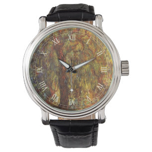 Weeping Willow av Claude Monet, Vintage Fine Art Armbandsur