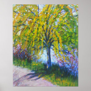 "Weeping Willow Träd" Poster