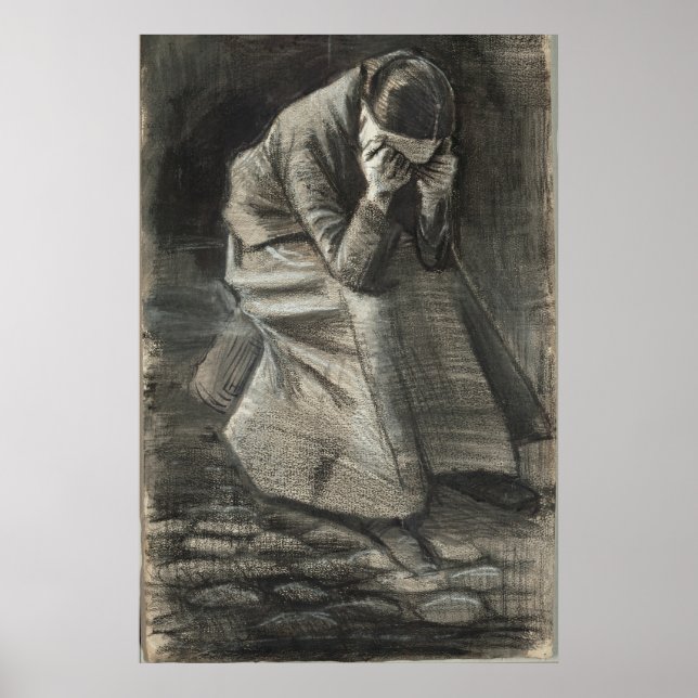 Weeping Woman 1888 Vincent van Gogh Poster (Framsidan)