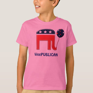 Weepublican SKRÄDDARSY den gulliga elefantmaskote T-shirt