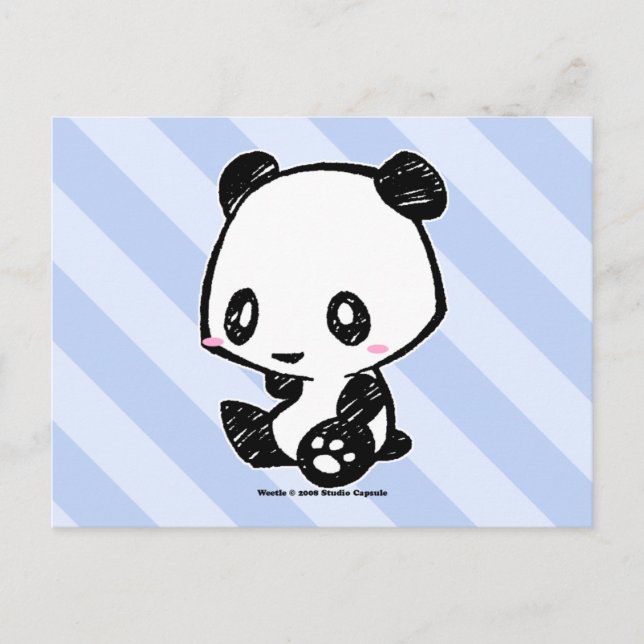 Weetle Panda Vykort (Framsida)