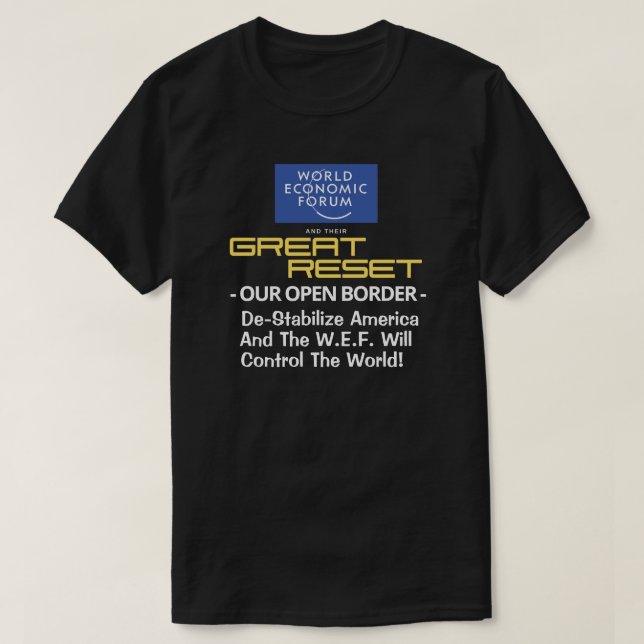 WEF - Underbar återställning - vårt öppna Gräns T- T Shirt (Design framsida)