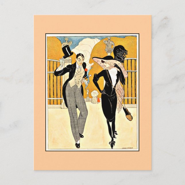 Wegener - An Elegant Couple, 1920-talet Vykort (Framsida)