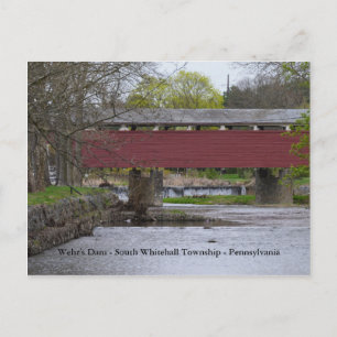 Wehr's Dam - South Whitehall Township - PA Vykort