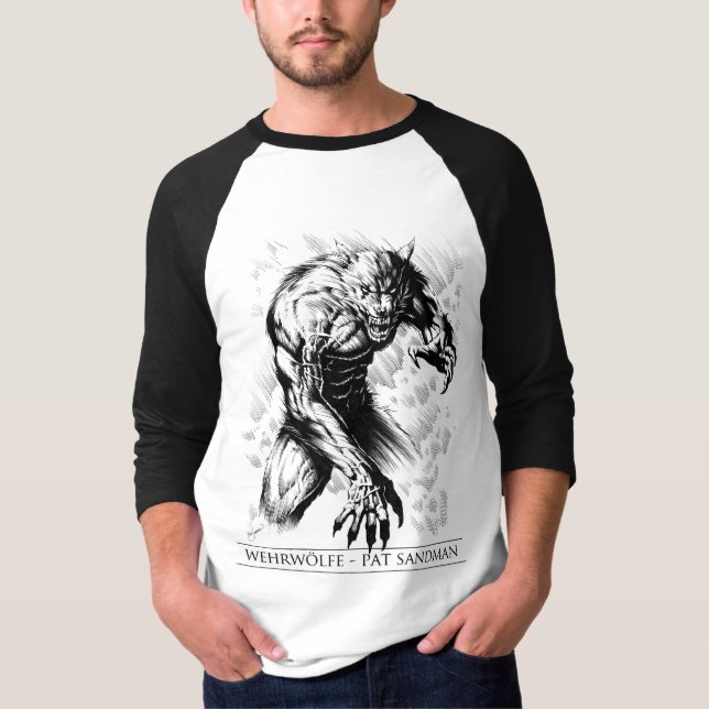Wehrwölfe 3/4 sleeve Jersey Tee (Framsida)