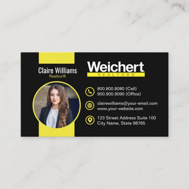 Weichert Realtors Fantastisk Affärskort Visitkort (Framsida)