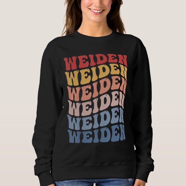 Weiden City Groovy Retro T Shirt (Framsida)