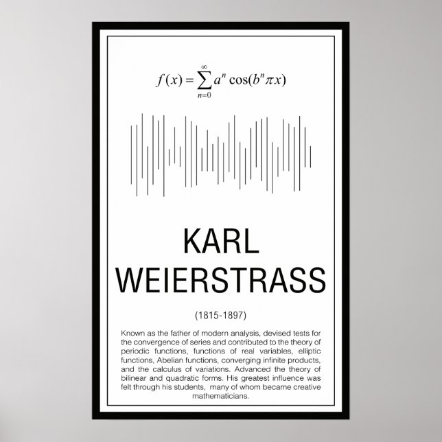 Weierstrass Poster (Framsidan)