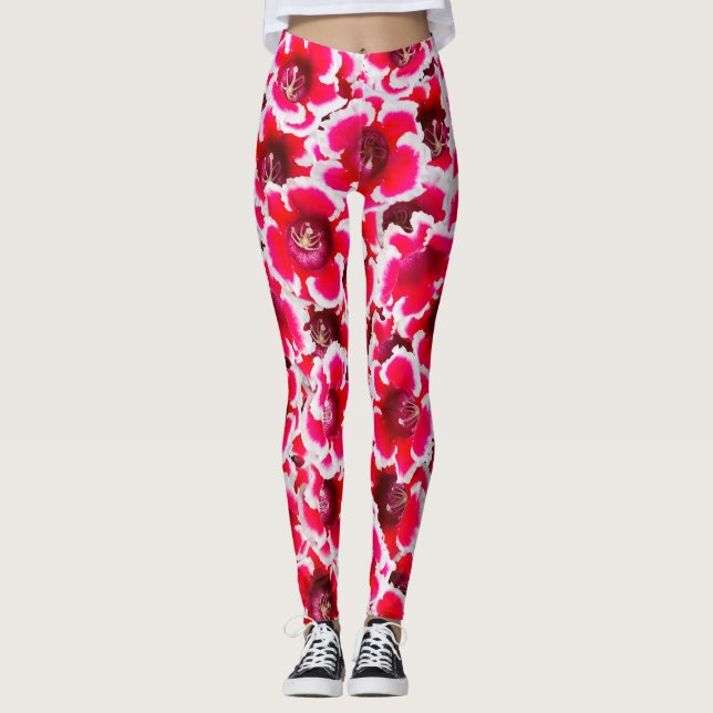 Weigela Florida Flowers Leggings (Framsida)