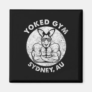 Weight Hiss Yoking Gym Sydney Flex Muscle Kangaroo Magnet