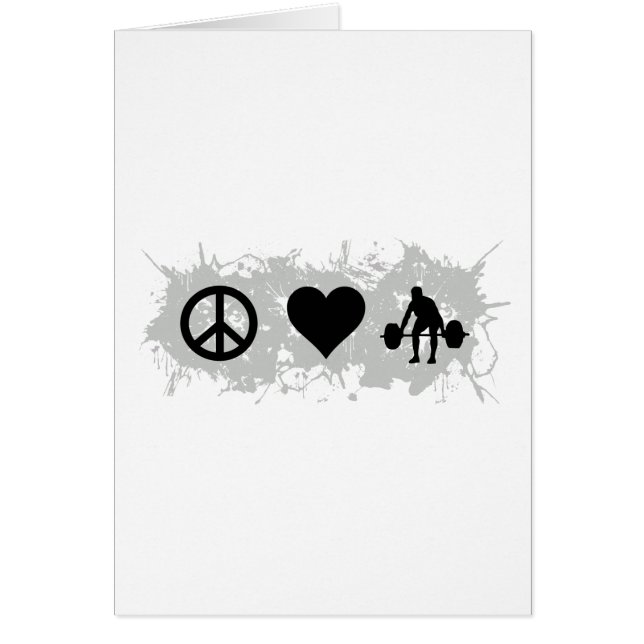 Weight som lyfter 1 hälsningskort (Framsidan)