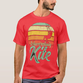 Weightless Kite Sunset Kitesurfing Distressed Desi T Shirt