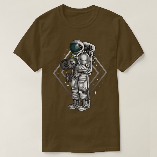 Weightlifter Future Astronaut Fitness Workout Exer T Shirt (Design framsida)