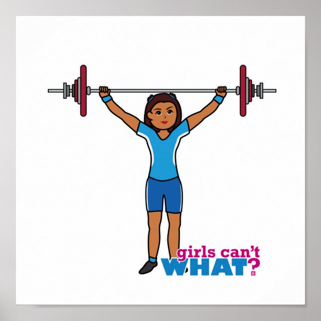 Weightlifter Girl Poster (Framsidan)