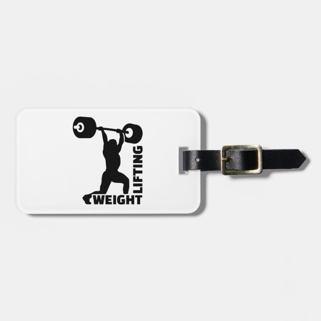Weightlifting Bagagebricka (Horisontell Framsida)