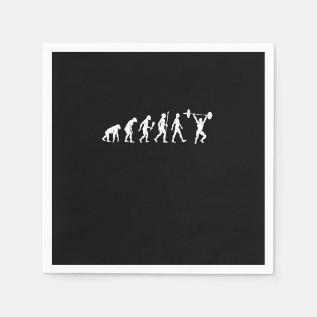 Weightlifting Evolution Weightlifter Gym Gift Pappersservett (Framsidan)