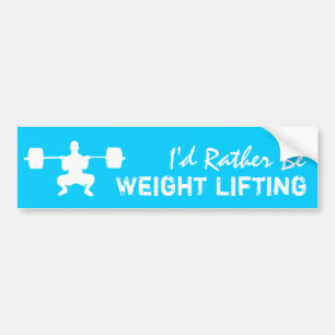 Weightlifting - jag skulle är ganska väger att bildekal