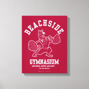 Weightlifting Scooby-Doo "för Beachside Canvastryck