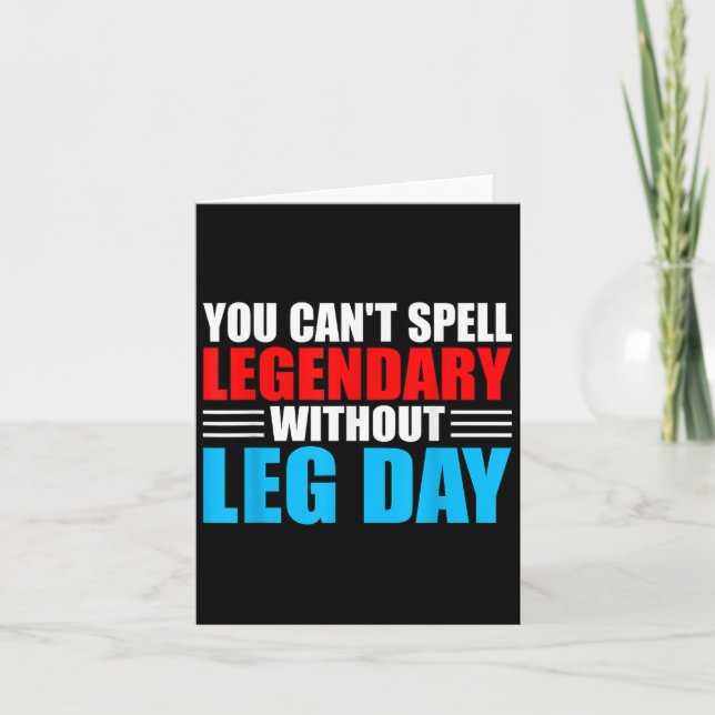 Weightlifting You Can't Spell Legendary Without Le Kort (Framsida)