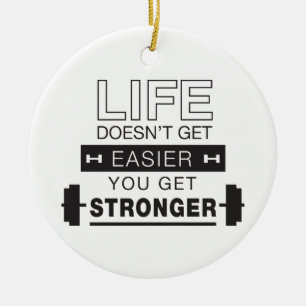 Weightliftingliv Julgransprydnad Keramik