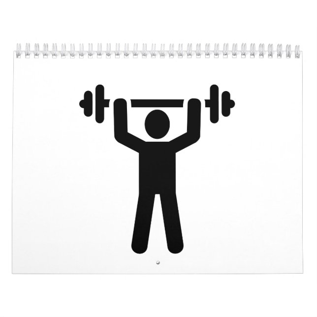 WeightliftingPowerlifting symbol Kalender (Omslag)