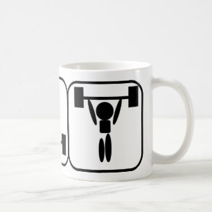 Weightliftingsymbolmugg Kaffemugg