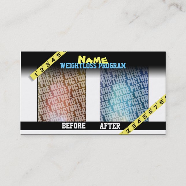 Weightloss visitkortar visitkort (Framsida)
