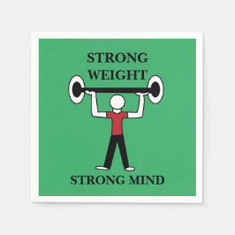 Weightlyftande BodyBuilder Fitness Gym Pappersservett