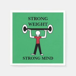 Weightlyftande BodyBuilder Fitness Gym Pappersservett