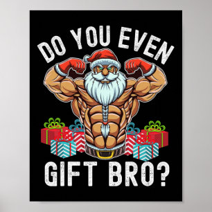 Weightlyftande Bodybuilding jultomjuljultomte Poster