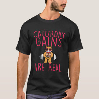 Weightlyftande Fitness Enthusiast Gym Cat Lover we T Shirt