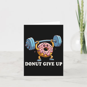 Weightlyftande - Funny Fitness Workout Gym Donut L Kort
