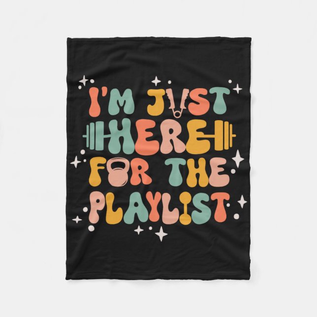 Weightlyftande Funny Gym Workout Women Exercise Fleecefilt (Framsidan)